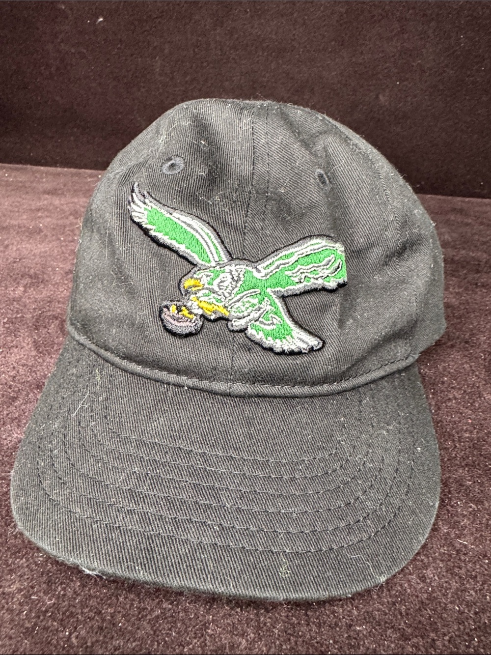 NFL Black Kids Hat with Green and Yellow Eagle Patch